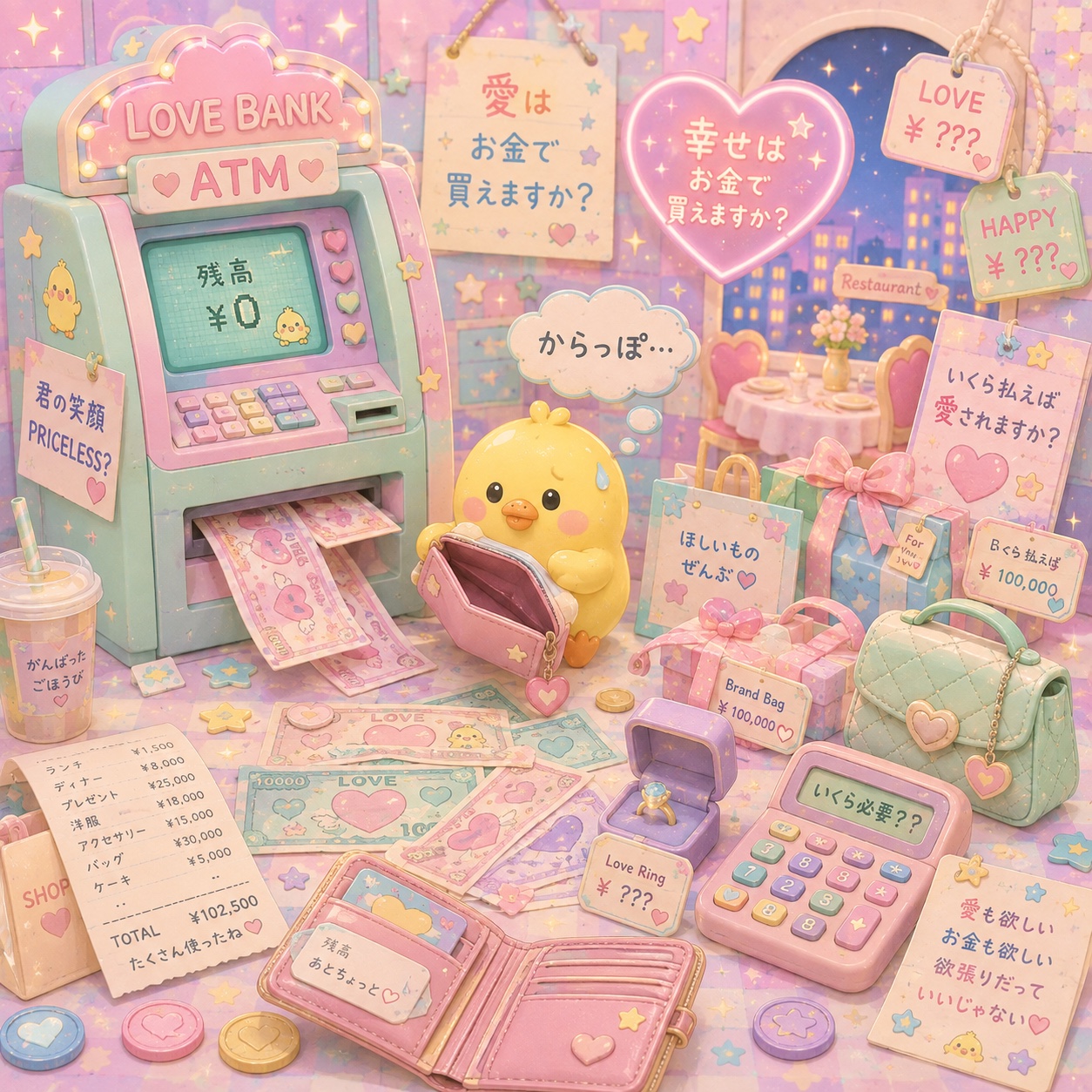 「マネー Money」カバーアート｜午前四時のひよこ 4AM Chick Project