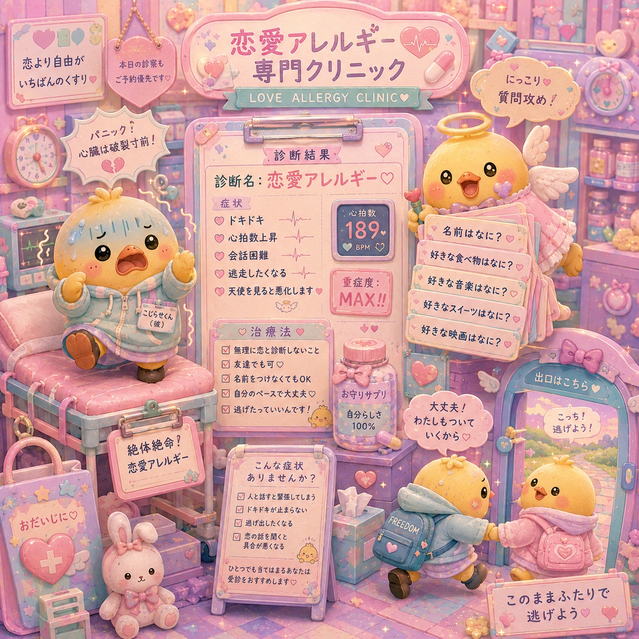 「君は恋愛アレルギー」カバーアート｜午前四時のひよこ 4AM Chick Project