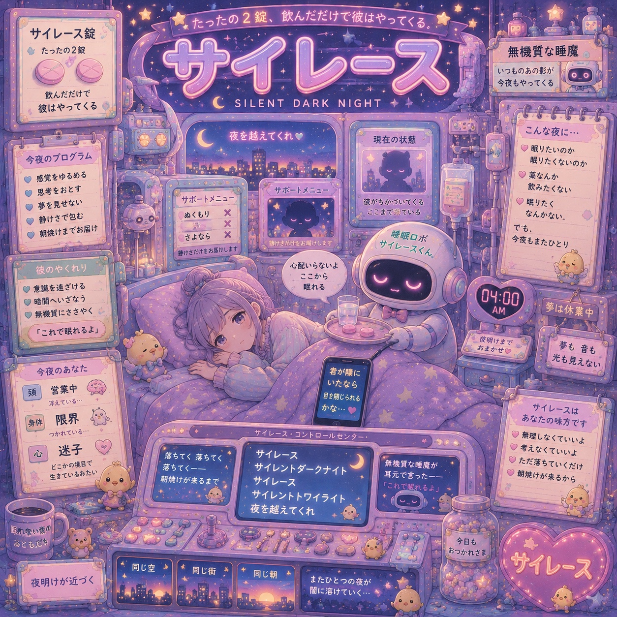 「サイレース」カバーアート｜午前四時のひよこ 4AM Chick Project
